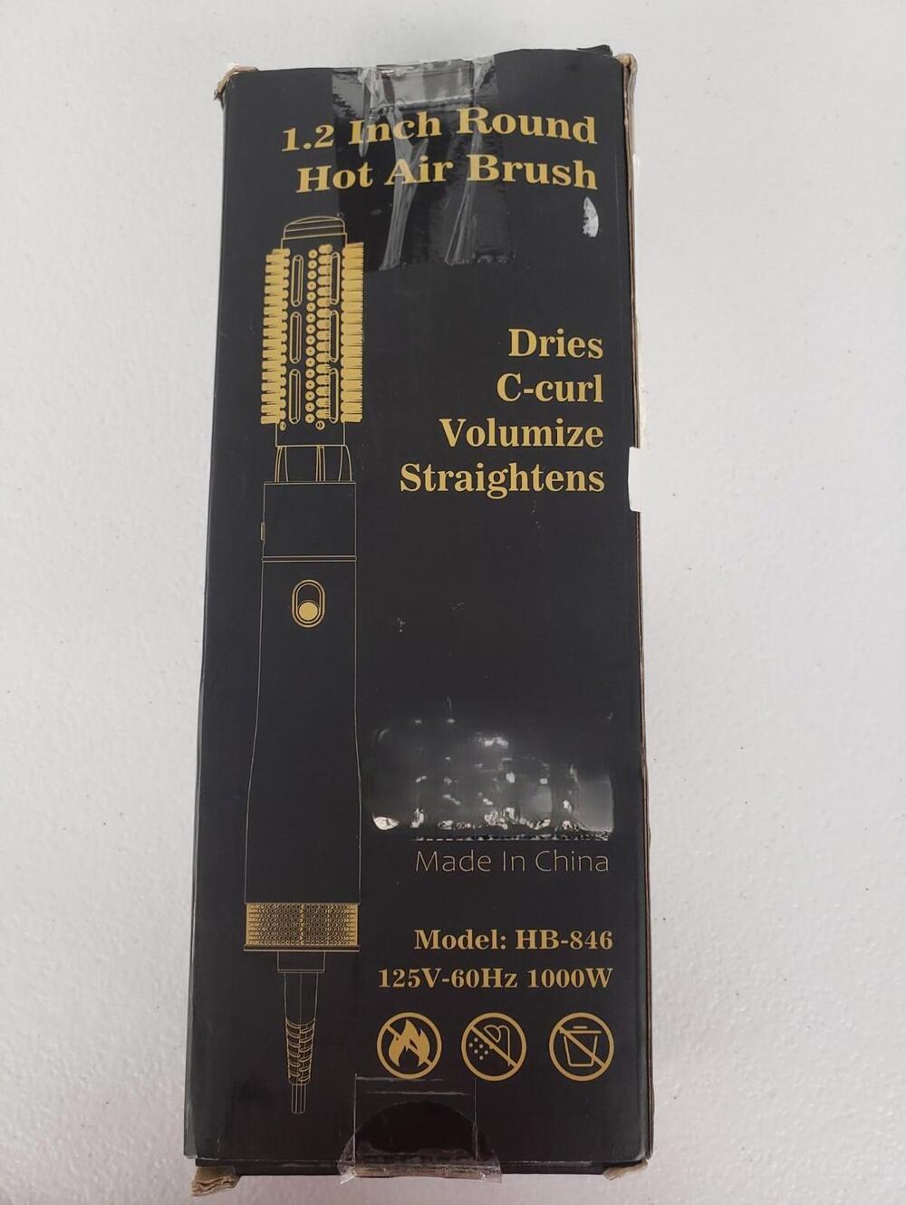 Open Box - Round Blow Hair Dryer Brush 1.2 Inch One-Step Drying Styling Setting